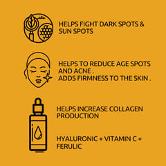 Amayra Natural Ziya Vitamin C Serum [15% ] Hyaluronic + Turmeric Hydrosol