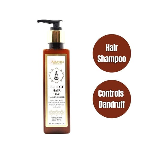 Amayra Natural Perfect Hair Day Sulphate & CAPB Free Shampoo For All Hair Types