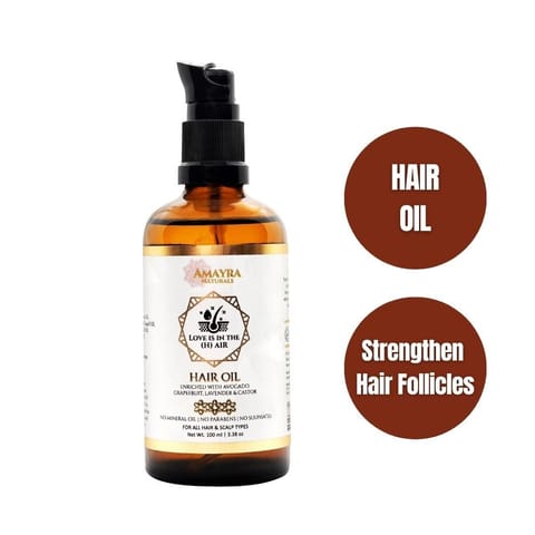 Amayra Natural Love is in the HAIR Oil -Root, Scalp & Hair Strengthening Oil