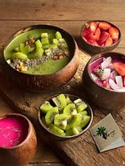 Thenga Coconut Bowl Set | Jumbo, Medium & Mini Bowl + Coconut Cup | 100% Natural, Perfect for Smoothie, Salad, Cereal & Beverages