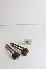 Thenga Coconut shell Spoon & Fork (Set of 2) | Eco Friendly, Natural & Handmade