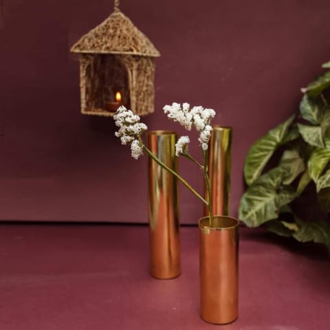 P-Tal-Brass Flower Vase