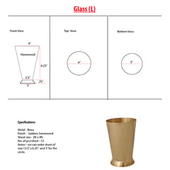 P-Tal-Brass Glass/ Lassi Glass