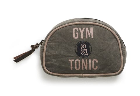 Mona B Gym and Tonic Canvas Recycled Small Cosmetic Bag