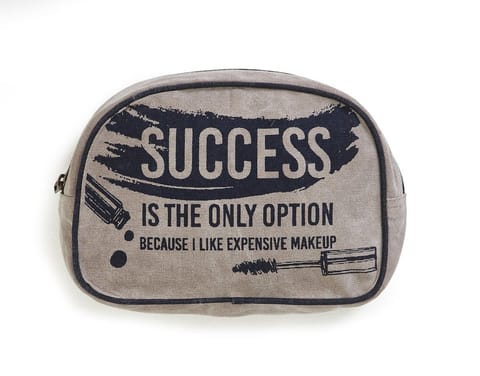 Mona B Success Canvas Recycled Large Cosmetic Bag
