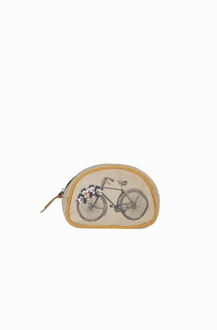 Mona B Journey Canvas Recycled Small Cosmetic Bag