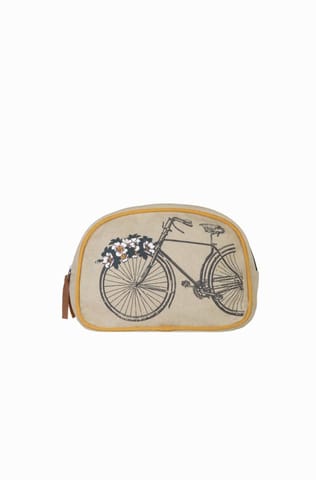 Mona B Journey Canvas Recycled Large Cosmetic Bag