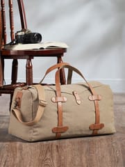 Mona B Flap Canvas Recycled Duffel