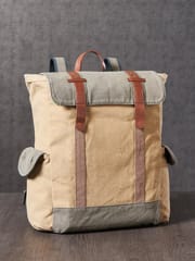 Mona B Sebastian Canvas Recycled Backpack
