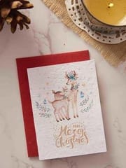 Plantables-Greeting Card Deer Darlings