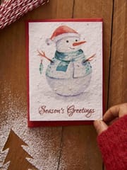 Plantables-Snowy is 'ere-Pack of Greeting Card and Seed Paper Envelope