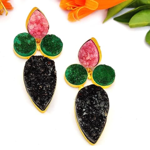 Ominish Jewels-Sugar Kissed Dangling Earrings