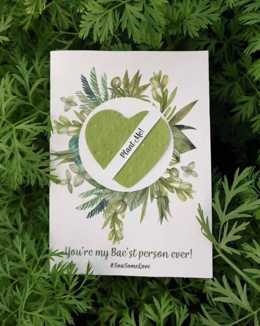 Plantables-You're my Bae'st person ever! Greeting Cards