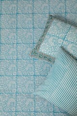 Sootisyahi 'Cuckoo in Forest'Handblock Printed Cotton Bedsheet