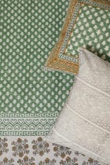 Sootisyahi 'Valley of Flowers' Handblock Printed Cotton Bedsheet