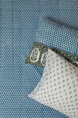 Sootisyahi 'Dreams of Sky' Handblock Printed Cotton Bedsheet