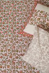 Sootisyahi 'MadhuMalti' Handblock Printed Cotton Bedsheet