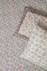 Sootisyahi 'Flowering Blossom' Handblock Printed Cotton Bedsheet