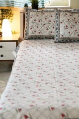 Sootisyahi 'Lily Liberty' Handblock Printed Cotton Bedsheet