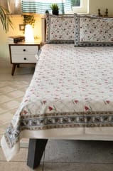 Sootisyahi 'Lily Liberty' Handblock Printed Cotton Bedsheet
