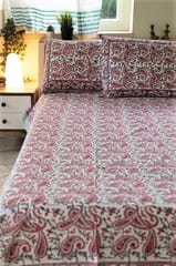 Sootisyahi 'Pleasing Pasley' Handblock Printed Cotton Bedsheet