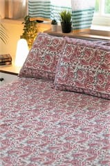Sootisyahi 'Pleasing Pasley' Handblock Printed Cotton Bedsheet