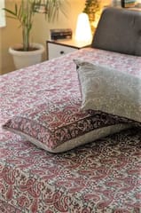 Sootisyahi 'Pleasing Pasley' Handblock Printed Cotton Bedsheet