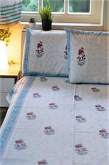 Sootisyahi 'Yellow Sky' Handblock Printed Cotton Bedsheet