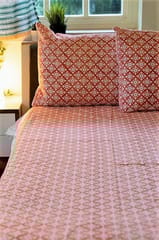 Sootisyahi 'Suhana Agaman' Handblock Printed Cotton Bedsheet