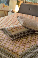 Sootisyahi 'Basant-e-Bahar' Handblock Printed Cotton Bedsheet