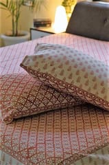 Sootisyahi 'Suhana Agaman' Handblock Printed Cotton Bedsheet