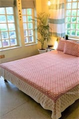 Sootisyahi 'Suhana Agaman' Handblock Printed Cotton Bedsheet