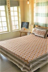 Sootisyahi 'Basant-e-Bahar' Handblock Printed Cotton Bedsheet