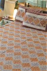 Sootisyahi 'Rivaaz' Handblock Printed Cotton Bedsheet