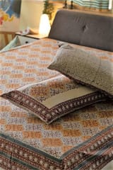 Sootisyahi 'Rivaaz' Handblock Printed Cotton Bedsheet