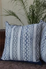 Sootisyahi 'Sacred Patterns' Handblock Printed Cotton Cushion Cover Set