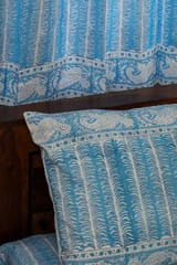 Sootisyahi 'Sky Weed' Handblock Printed Cotton Bedsheet