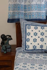 Sootisyahi 'Dream of Stars' Handblock Printed Cotton Bedsheet