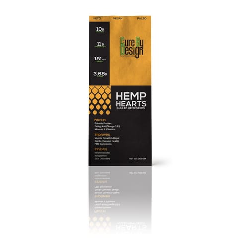 Cure By Design Hemp Hearts For Nutrition