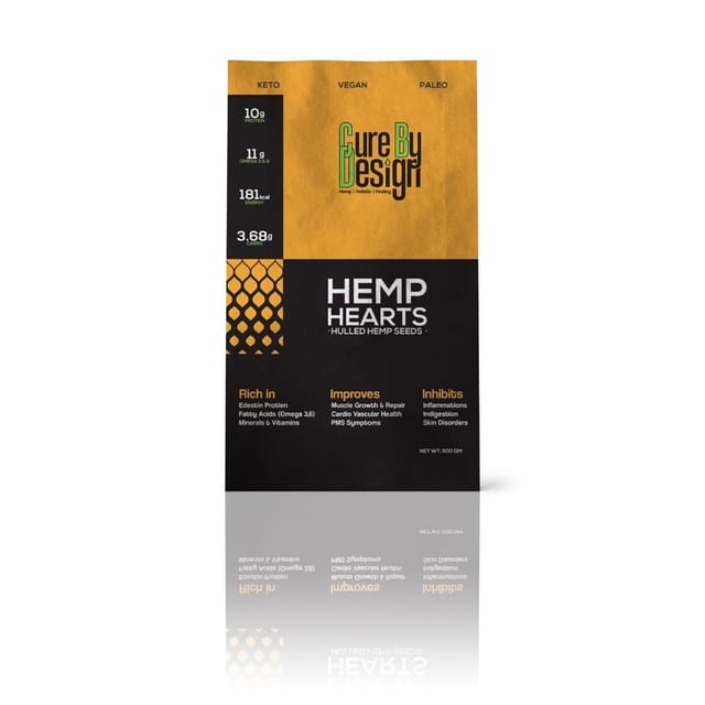 Cure By Design Hemp Hearts for Nutrition