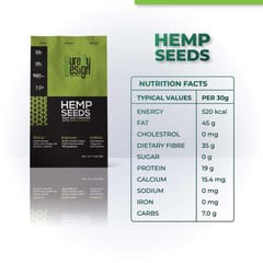 Cure By Design Hemp Seed Toasted with Pink Salt for Nutrition