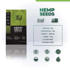 Cure By Design Hemp Seed Toasted with Pink Salt for Nutrition