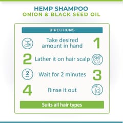 Cure By Design Hemp, Black Seed oil & Onion Shampoo