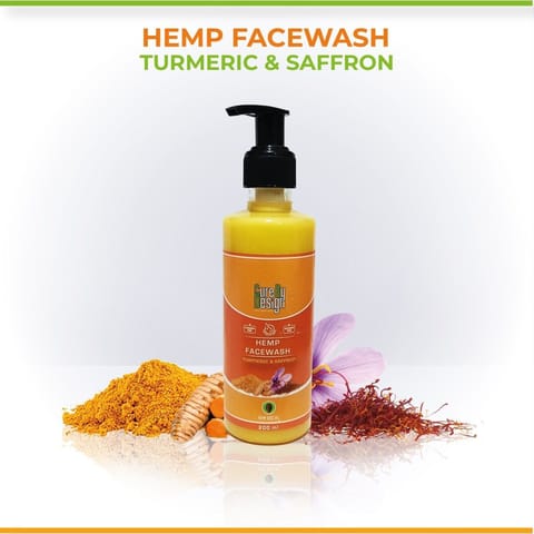 Cure By Design Hemp, Saffron & Tumeric Facewash