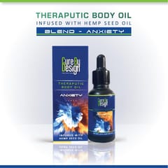 Cure By Design Therapeutic Massage Oil - Healing Blend for  Anxiety