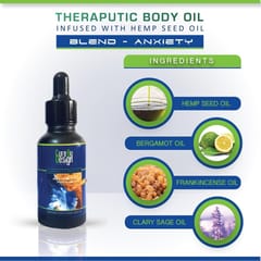 Cure By Design Therapeutic Massage Oil - Healing Blend for  Anxiety