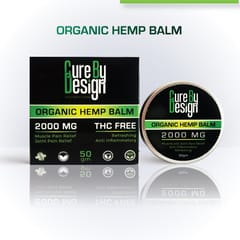 Cure By Design Organic Hemp Balm 2000mg CBD