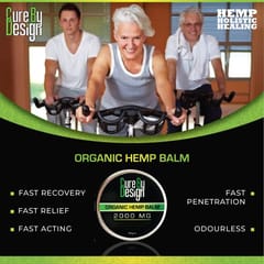 Cure By Design Organic Hemp Balm 2000mg CBD