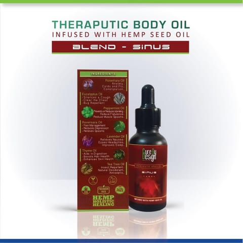 Cure By Design Therapeutic Oil Healing Blend for Sinus