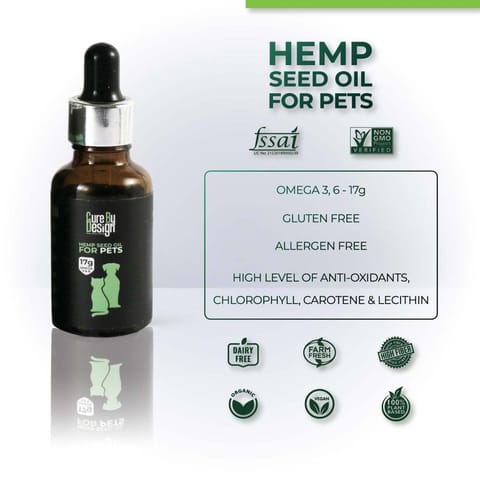 Cure By Design Hemp Seed Oil for Pets